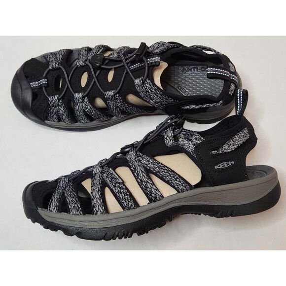 Keen Whisper Closed Toe Sandal | Women's size 9 | Black Steel Grey - Picture 2 of 10